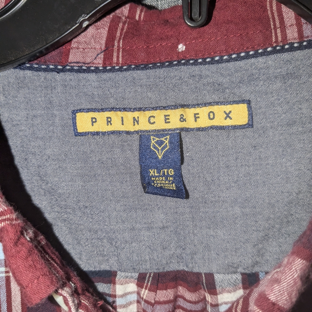 Prince & Fox Red Button Down Shirt